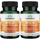 Swanson R-5- P (Riboflavin-5- Pfoshate) - Vitamin B2 Promoting Energy, Metabolisme & Vision Health - Natural Wellness Formula - (60 Capsules) (2 Pack)