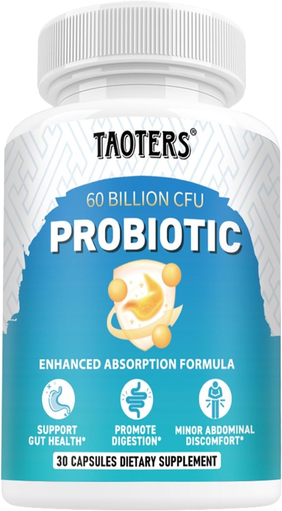 Progres for Digetical Health, 60 Billion CFU - 10 Strains 124; Pregories and Progories - Ammune & Gut Health for Women & Men 124; Support pH balance, Diare, Gas & Bloating 124.30 Capsules