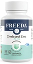 Freeda Cheriated Zinc 30mg - TRAACS ® Zinc Bisglycinate for High Absorpsi - Vegan, Kosher, Gentle on Stomach - Imune Dukungan untuk Dewasa, Pria & Perempuan - 100 Tiny Tablet