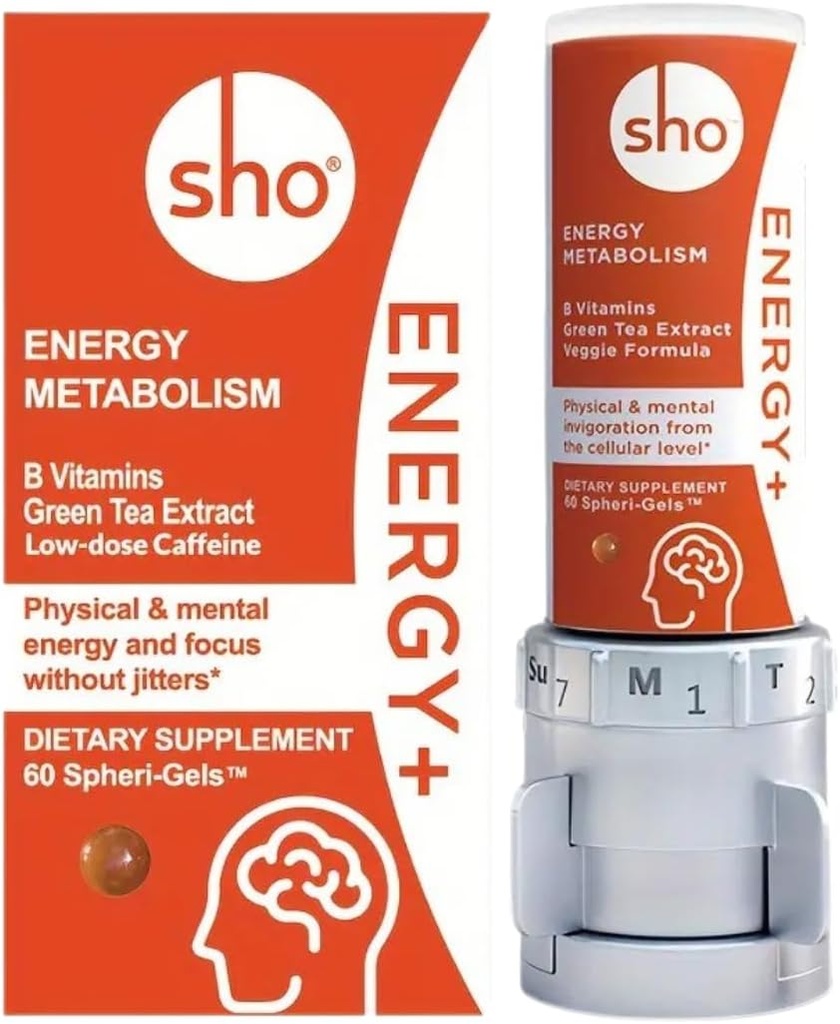SHAVAN Energy + Focus Supplement Kit - Matcha Green Tea Extract, Methylated B Complex, Vitamin B dan Caffeine Natural Energy Booster Tanpa Crash, Jitters for Men and Women - 60 Pil Isi Botol