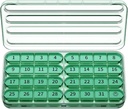 Zoksi Monthly Pill Organizer 1 Waktu sehari, 30 Hari Pengelola Kotak Pil Pill Sekali sehari, Satu Bulan Kasus Pil Besar untuk Perjalanan, 31 Hari Kontainer Harian Medcine untuk Vitamin, Tambahan & Obat (Olive)