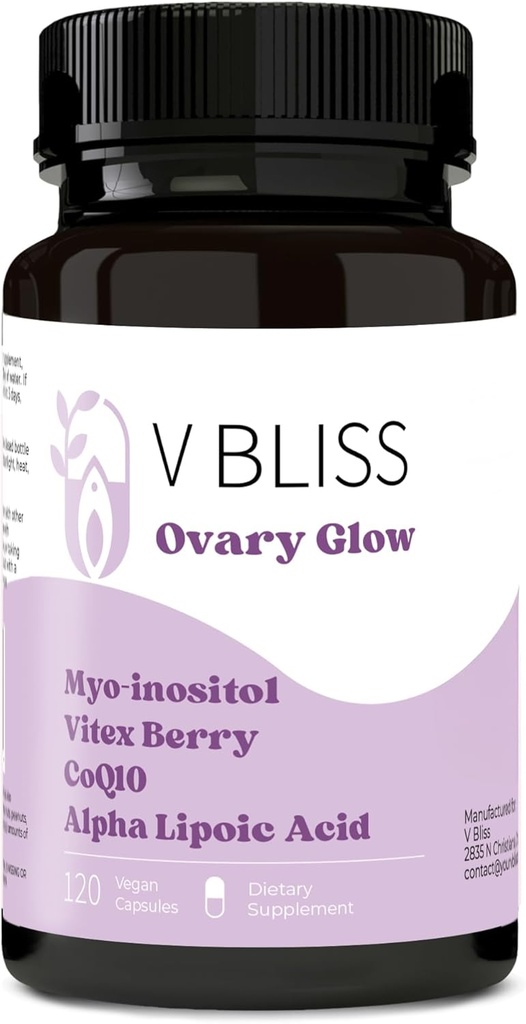 Myo- inositol & Vitex Berry 124; Hormone Saldo for Women, Ovarian Sehat untuk Perempuan, Fertility Dukung 124; CoQ10, Acid Alphaby-lipoic, Chromium 124; Dukungan Ovulasi Kesehatan