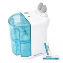 NASALFRESH MD - Dual Apported Nasal Irrigation System Nasal Rinse and Wash - Sinus Decongestant Relief System w / 30 Paket Saline - Rechargable - 1 Set Nose Pillows