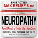 Neuropathy Nerve Relief Cream - Sothing Natural Nerve Comfort Relief, Super Large 8 oz