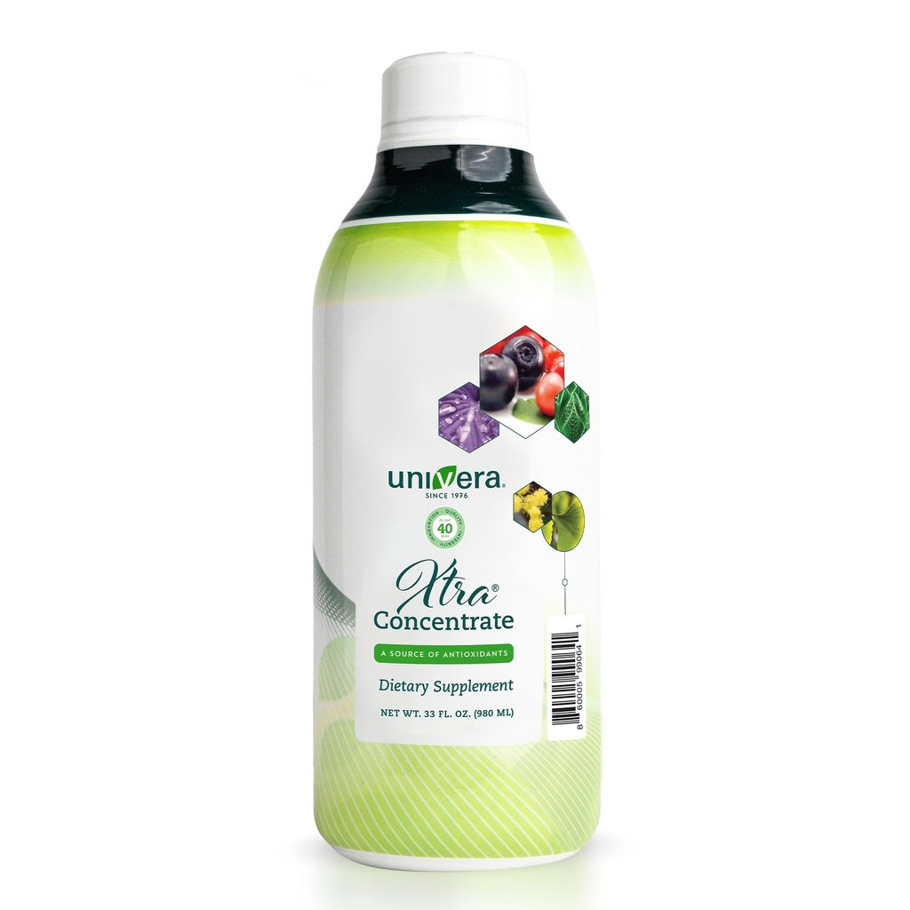 Konsentrat Xtra, Kompleks Vitamin B, Energi Vital, 15 All- Ingredians Natural, Manage Stress, Improve Gabungan Kesehatan, Enhanced Antioksidant Protection, Liquid, 30- Day Supply, 33oz Bottle
