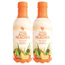 Selamanya Hidup - Aloe Persik-Murni Aloe dengan Real Peach Flavor - Menyediakan Gangguan dan Kebal - Vegan dan Gluten- Bebas - 33,8 lf oz (2- Pack)