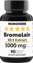 MONOHERB Bromelain Ekstrak 1000 mg - 90 Vegetarian Capsules