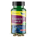 Amerika Medic & Science Vitamin E 400 IU (60 Softgels) Diet Supports That Adports Heart Heally Skin, Hair, Eyes and Immune System Acetate Gel Capsules
