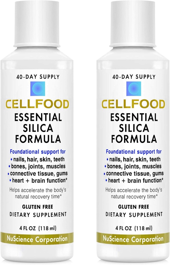 Seluruhnya Silica Antium-Aging Formula, 4 fl oz, 2 Pack.