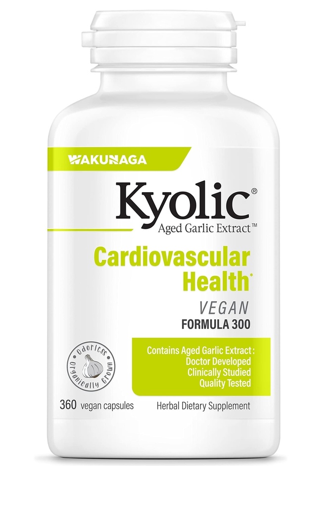 Kyolic Aged Bawang putih Ekstrak Formula 300, Kardiovaskular