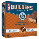 CLIF BUILDERS Protein Bars - Chocolate Peanut Butter Flavor - 20g Plant Based Protein - Gluten Free - Non-Glycemo - Tidak ada Penari Buatan - 2.4 oz. (6 Pack)