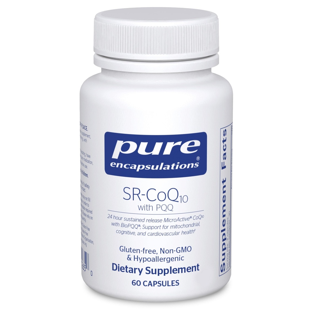 Encapsulasi Murni SR- CoQ10 dengan PQQ - Dukungan Kesehatan Jantung * - Substained Rilis Teknologi - Antioksidants Suplemen - Gluten Bebas, Vegetarian & Non- GMO - 60 Capsules