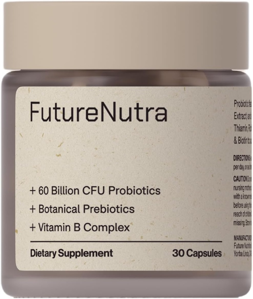 10 Strains Advanced, Prestipation, and B Vitamin for Total Digetical & Ammune Health, Supports Occational Constipation, Bloating, Diare - 30 Count / Bottle
