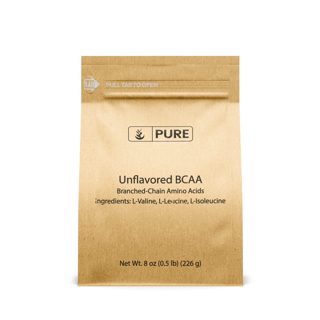 Bubuk BCAA (8oz) yang asli, Powder Branched Chain Estibe Amino Acids, Suplemen