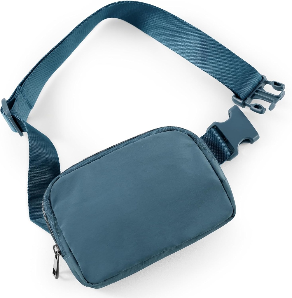 ODOS Unisex Mini Belt Bag dengan Adjustable Strap Little Fanny Pack untuk Workout Running Traveling Hiking, Blue