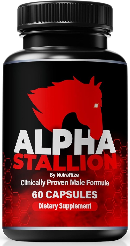 Pill Alpha Stallion untuk Pria, Formula Nutlection Harian for Male Performance and Confidence, All Natural Alpha Stallion Capsules to Dukung Overall Health, Official Alphallion Review (60 Capsules)