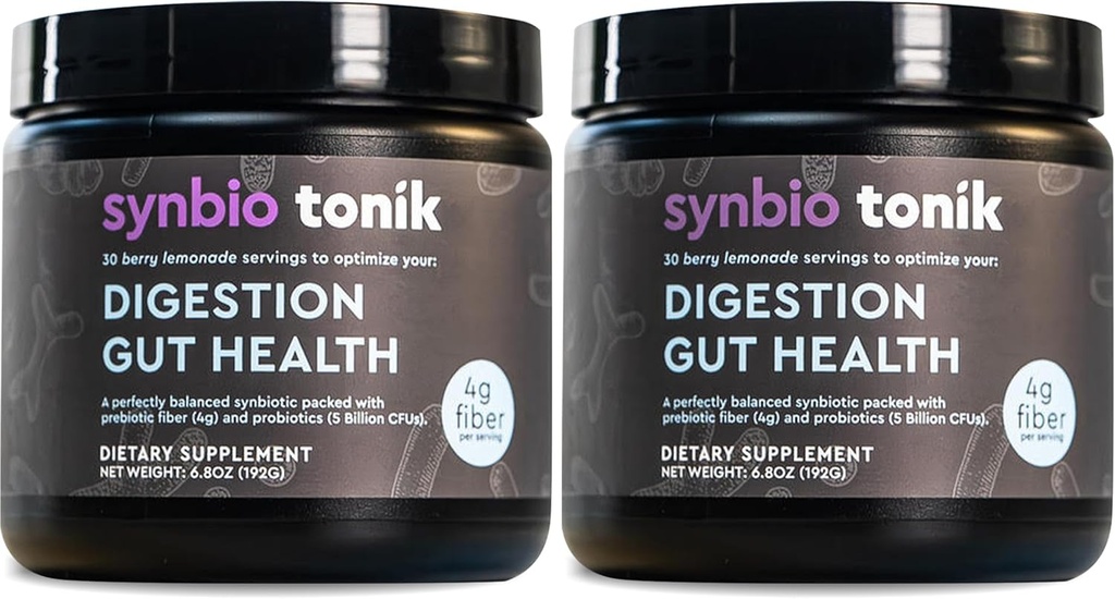 Synbio Tonik Pregrance dan Propowder 124; Berry Lemonade 124; Provinsi untuk Digetical Health 124; Tambahan Harian 124; Impreve Dicarry dan Bowel Motions 124; Boost Energy dan Clarity 124; 2 Tubs