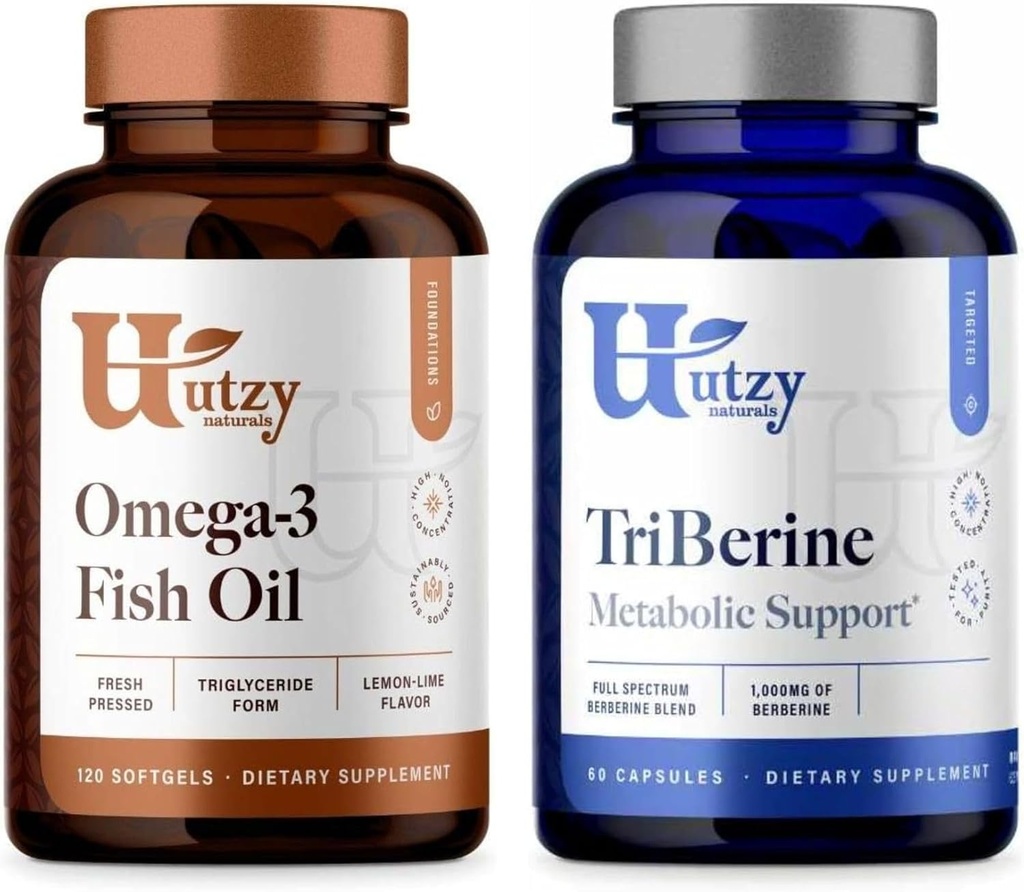 Utzy Compials Omega 3 Fish Oil 60 Softgels Lemon- Lime Flavor dan TriBerine