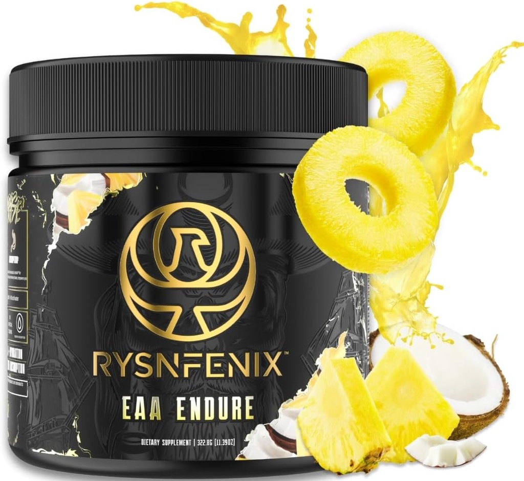 EAA Entement - 11g EAA + BCAA dengan Astragin & Black Pepper Extract for Enhanced Acid & Aquamin Electrolites for Hydration 124; 25 Servings (Pina Colada)