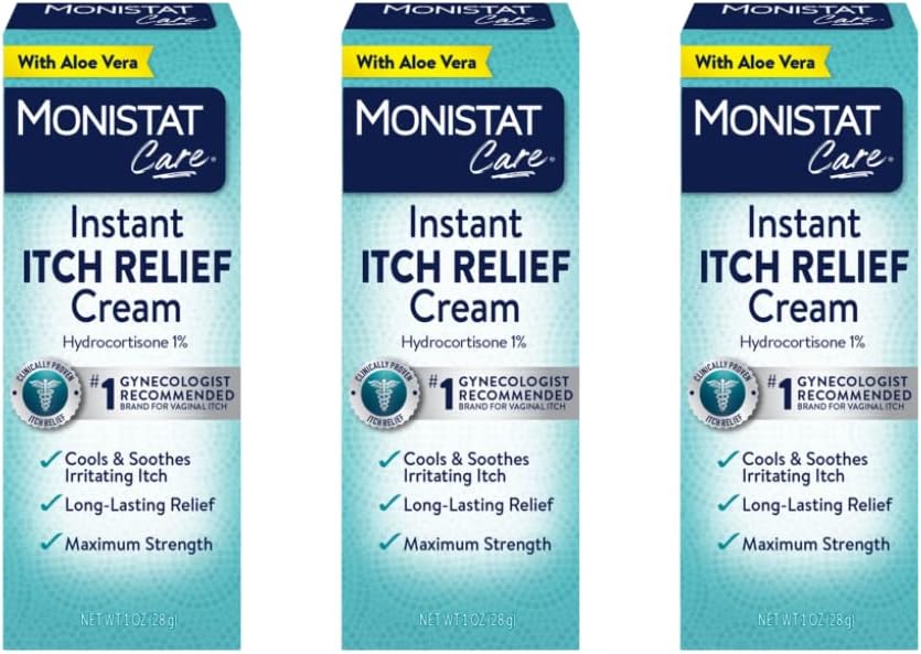 Monisstat Care Instant Itch Relief Cream 124; Max Power 124; Cools & Soothes 14; Packing May Vary 124; 1 Ounce Each 124; Paket 3