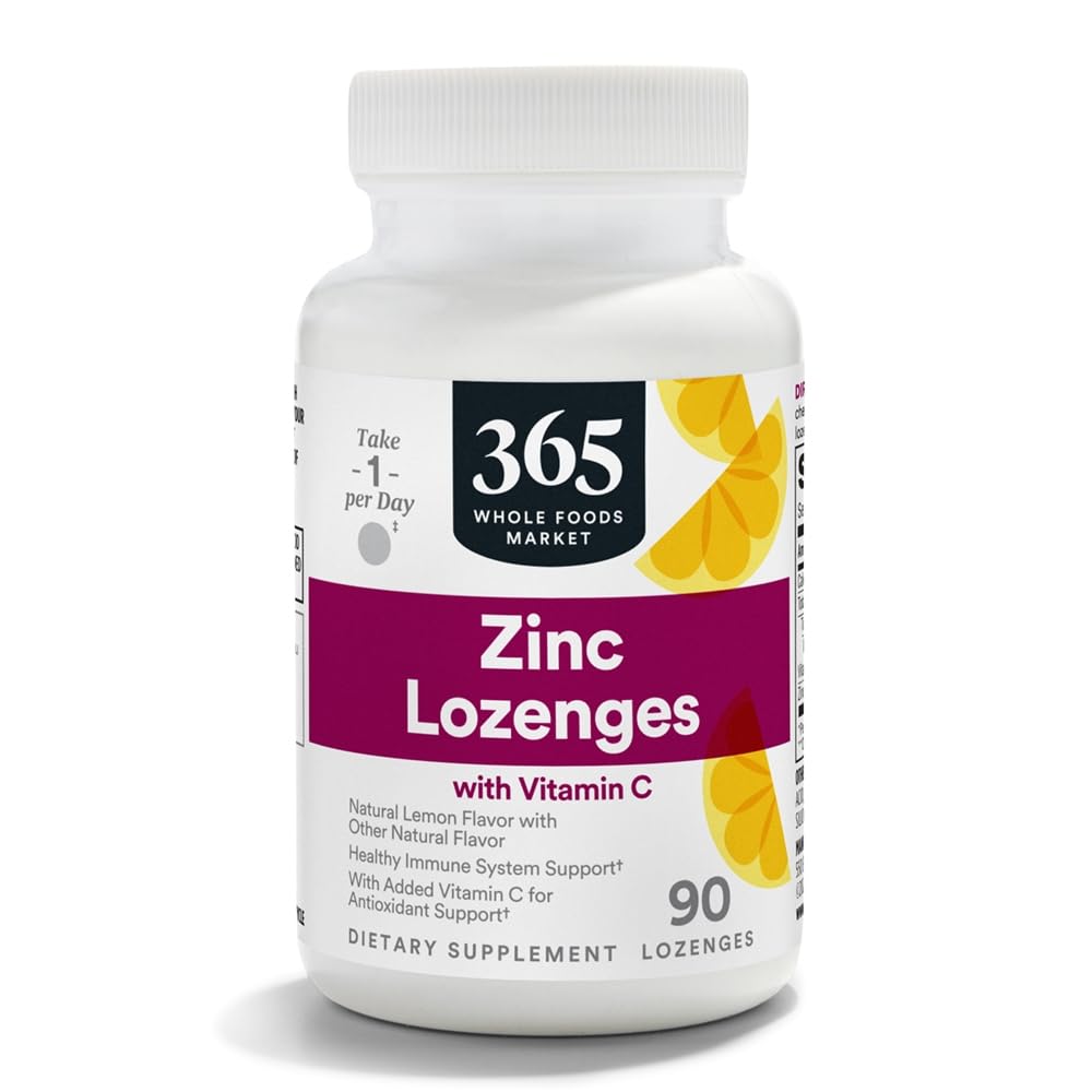 365 oleh Whole Foods Market, LOUNCEenges Zinc Vitamin C, 90 Cacah