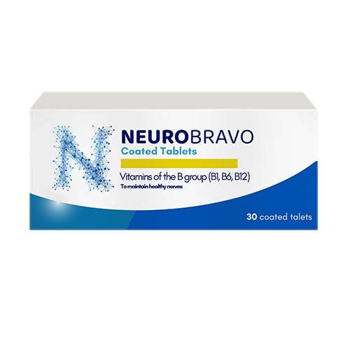 Neurobravo Vitamin B1, B6, B12 Tablet for Nerve Health, Nerve Pain, Numbness, Muscle Stiffness, Kram Otot, Gangguan Sensasi