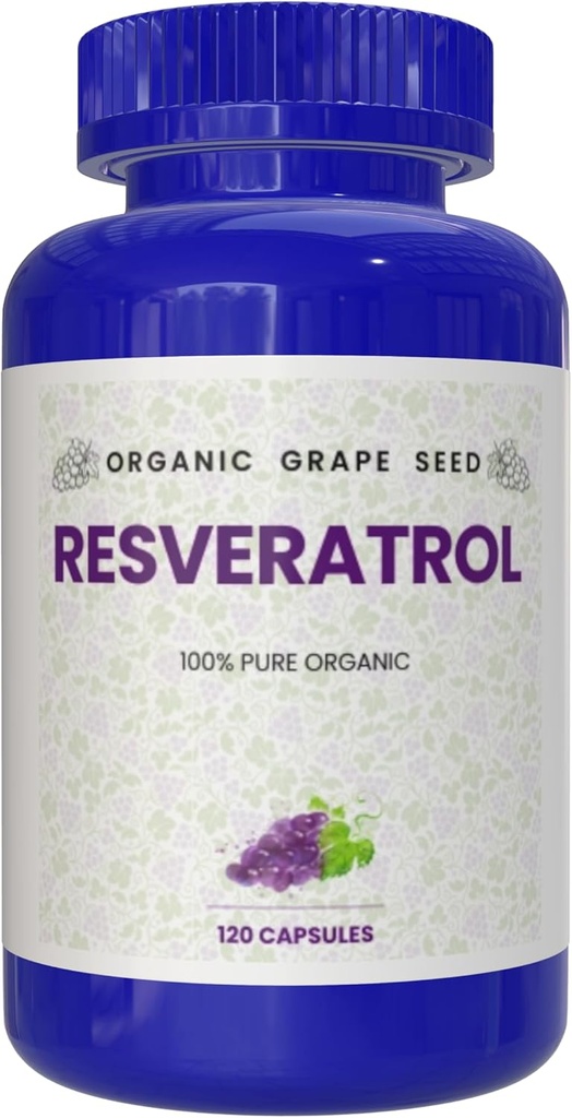 100% Murni Reveratrol Organik, 120 Kapsul, Antioksidan & Trans- Resveratrol, Promotes Anti- Aging, Dukungan Kardiovaskular, Ammune Boost, Mental Clarity
