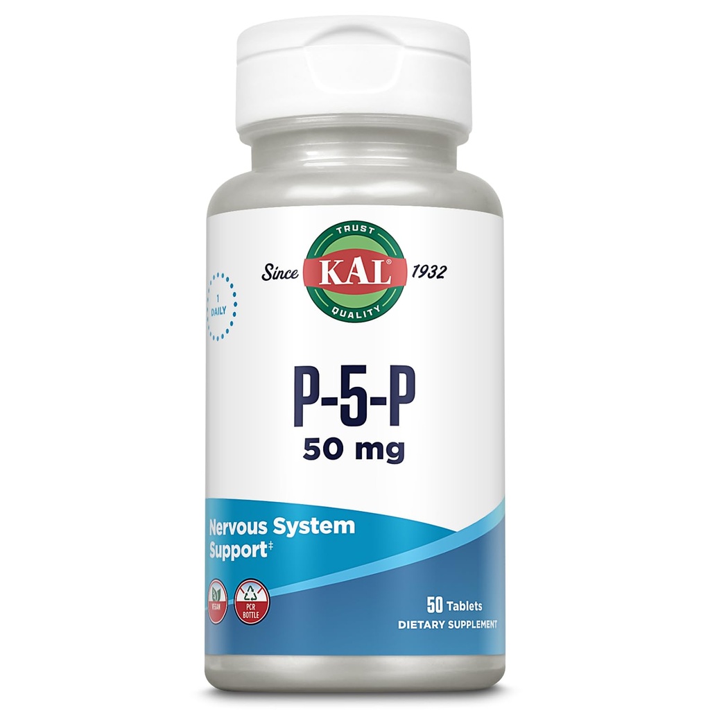 KAL 50 Mg B-6 Pyridoxal -5-fosfat tablet, 50 Count