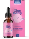 JoySpring ZincBerry - Anak-anak Zinc & Vitamin Suplemen (1 fl oz) Dukungan Ammune Drops dengan Elderberry Flavor untuk Anak 2-16 + Tahun
