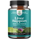 Natuture Craft Liver Cleanse Detox & Repair - Herbal Liver Dukung Dukungan Thistle Milk Silymarin Suplemen Thistle dengan Root Dandelion, Choline, Beetroot & Artichoke Extract - 90 Count