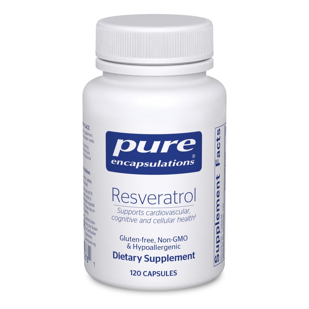 Resveratrol Encapsulasi Murni - Kardiovaskular, Dukungan Kesehatan & Ingatan Sel * - 40 mg Trans- Resveratrol - Antioksidants Suplemen - Gluten Bebas & Non-GMO - 120 Capsules