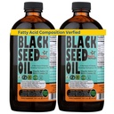 180 Days Premium 2 Pack 16- Ounce Turkish Black Seed Oil - 3X Thymoquinone Optimal - Cold- Menekan, Sumber Alam Antioksidan - oleh Sweet Sunnah