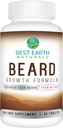 The Best Earth Bearals Growth Formula untuk Men Vitamin, Nutrients, Biotin, Saw Palmetto, dan PABA untuk Pertumbuhan Rambut 30 Count