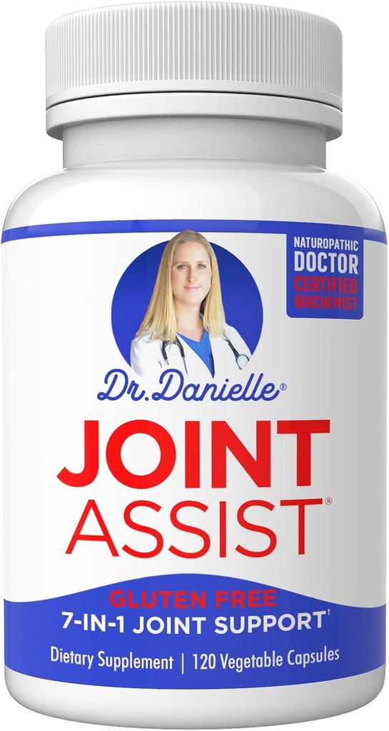 Dokter Danielle Joint Assist - Glucosamine Chondroitin Turmeric Masm Boswellia - Joint Dukung & Relief - 120 Capsules
