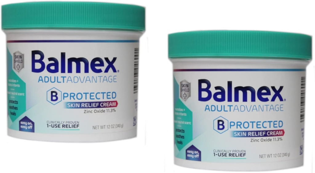 Balmex Dewasa Care Rash Cream, 12oz, (Paket 2)