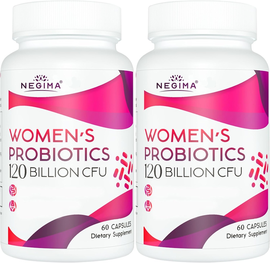 Suplemen Negima Menopause bagi Perempuan, 120 Milyar CFUs Progres for Women, 13- 1 Herbs & Botanicals Complex, untuk Hormone Menopause, Hot Flashes, Night Sweats, Mood Swings, 120 Capsules
