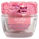 Organisasi KORA Berry Bright Firming Vitamin C Eye Cream, Hidrate & Strengthen, Sertifikasi Organik, Cruelty Free, Refilable, 0.50 fl oz