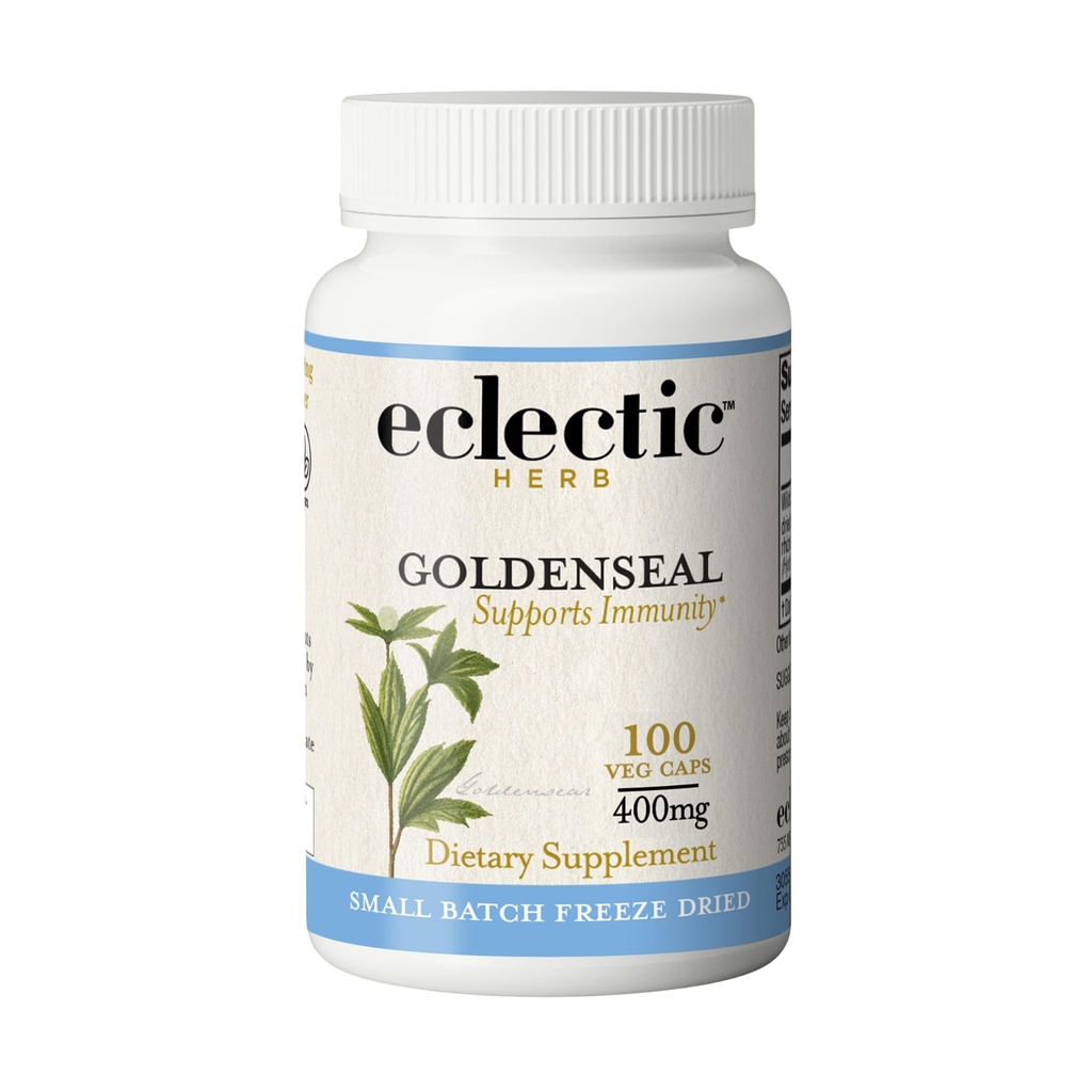 Eclectic Institute Raw Freeze- Dried Goldenseal Capsules 124; 100 CT