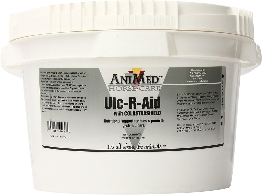 Animed Ulc-R-Aid Tambahan Nuttration for Horses, 10- Pound