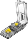 Pil KB untuk Pil Kecil atau Besar. Pill Splitter Terbaik yang pernah ada! Dua kali lipat sebagai kotak pil. Tidak cocok untuk Pil Kecil. Keychain Pill Holder Sebagai Bonus. (Gray)