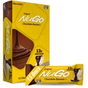 Bar NuGo Protein, Coklat Pisang, Protein 13g, Gluten Bebas, 15 Cacah