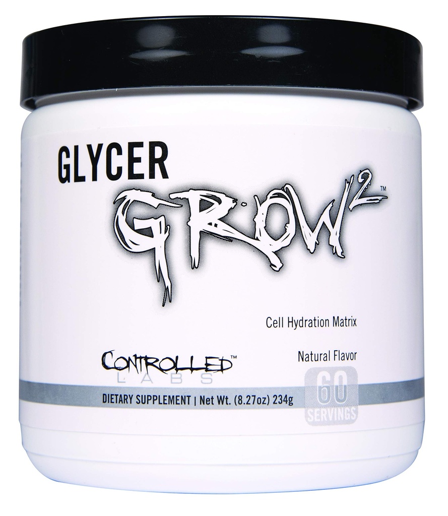 LABS CONTROLLED GlycerGrow 2, Memperbesar Volume Sel dan Vasculity, Membantu Meningkatkan Endurance, Pertumbuhan, dan Pemulihan, Membantu Mempertahankan Intensitas Kerja, 60 Hamba, Tanpa Rasa