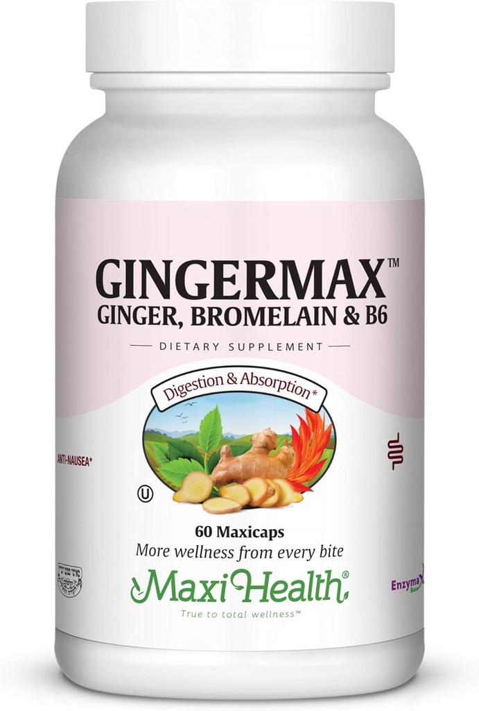 Maxi Health Gingermax - Ginger - Bromelain & Vitamin B6