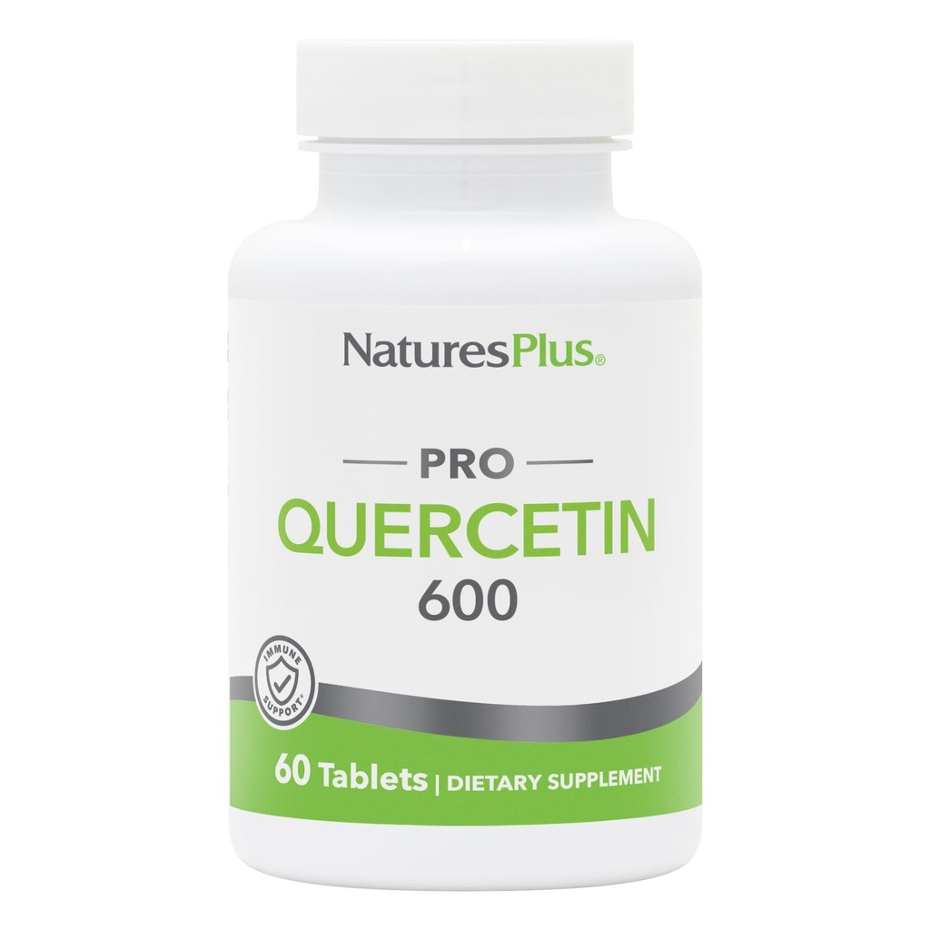 Natures Plus PRO Quercetin 600 mg - 60 Tablet - Non- GMO, Vegan & Gluten Free - 60 Servings