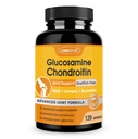 ZEBORA Glucosamin Chondroitin Suplemen Dukungan Bersama, dengan MSM Turmeric Boswellia, Glucosamine Sulfate, Glucosamine Chondroitin MSM, untuk Joint Supliors & Relief, 120 Capsules