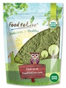 Makanan untuk Powder Organik Hidup Alfalfa, 1.5 Pounds - Non- GMO, Raw Died Whole Young Leaves, Vegan, Great for Baking, Juice, Smoothies, Shakes, Tea, and Minds. Sumber Baik dari Dietary Fiber dan Protein