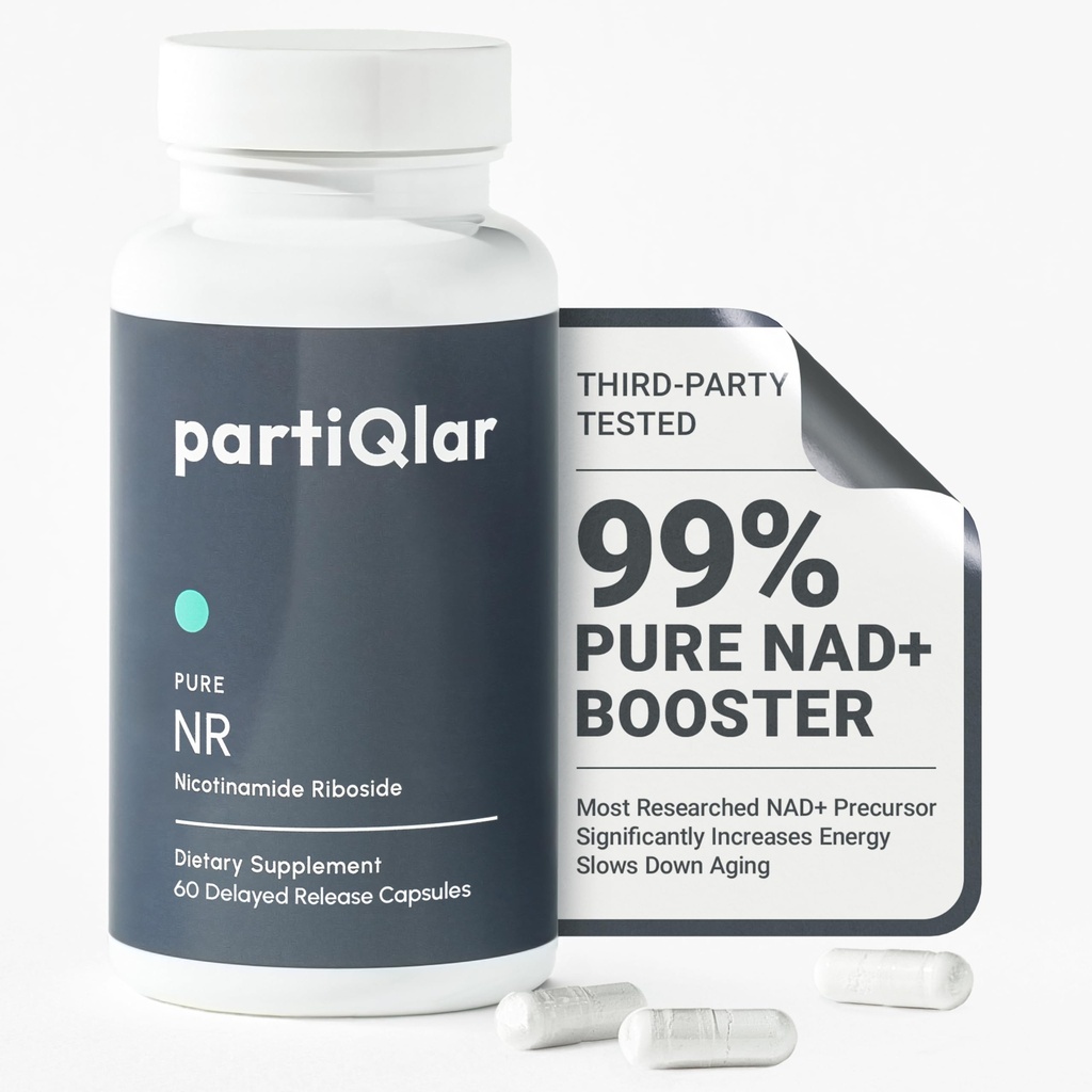 Nicotinamide Riboside (NR) 500mg - NR Suplemen Kesehatan Sel, Anti- Aging, Energi & Metabolisme Dukungan - 2 - Pasokan Bulan (60 Kapsul)