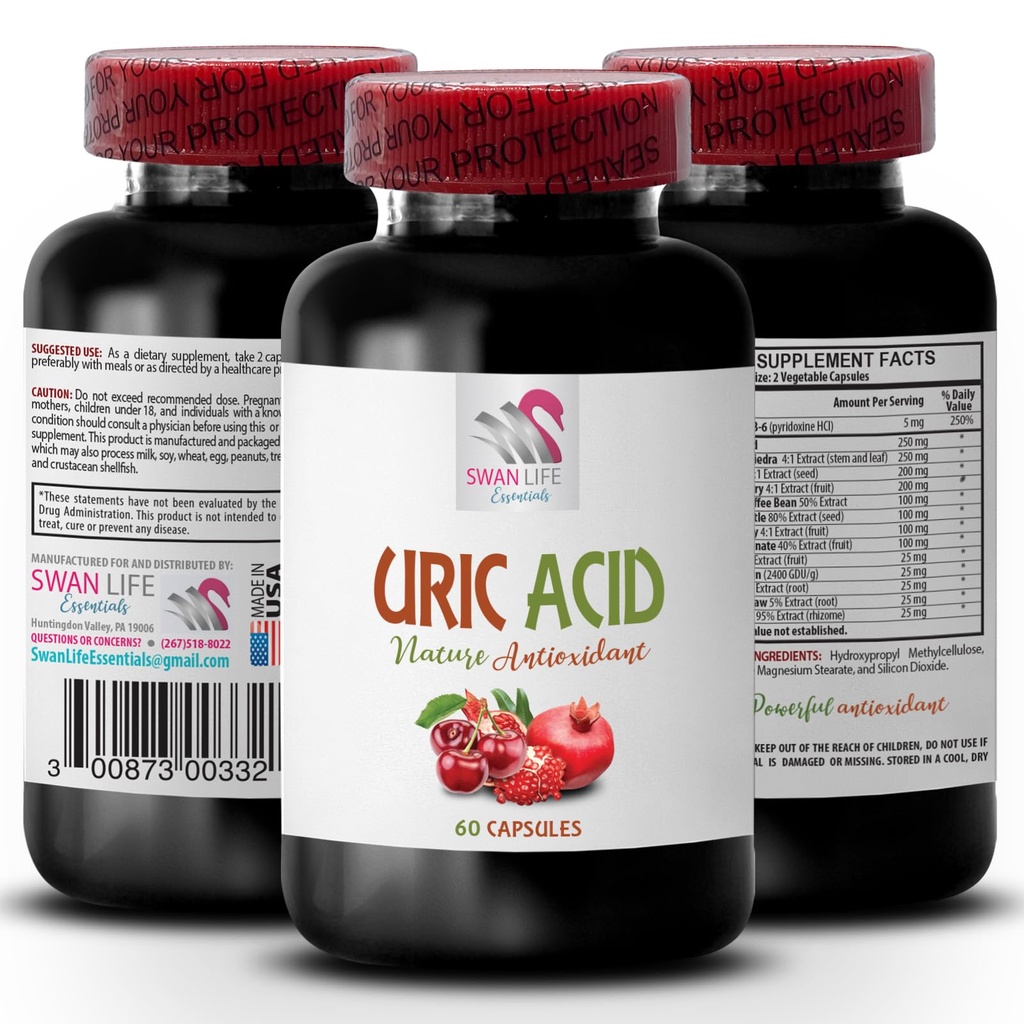 uric Acid Foods - URIC Acid - uric Acid Crystals Joints, uric Acid, Lower uric Acid Quice, Green Coffee Bean Extract, Green Coffee Beans, Suplemen untuk uric 1Bot 60C