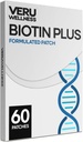 Veru Wellness Biotin Plus Daily Patch - B7, Collagen - Self Adhesive Time Rilis Patch (60 Hari)
