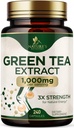 Green Tea Extract Capsules 1000 mg - Standardized 45% EGG & 98% Polyphenols - 3X Tea Green Pills for Natural Energy - Support Heart Health, Herbal Suplemen, Vegan, Non-GMO - 240 Capsules